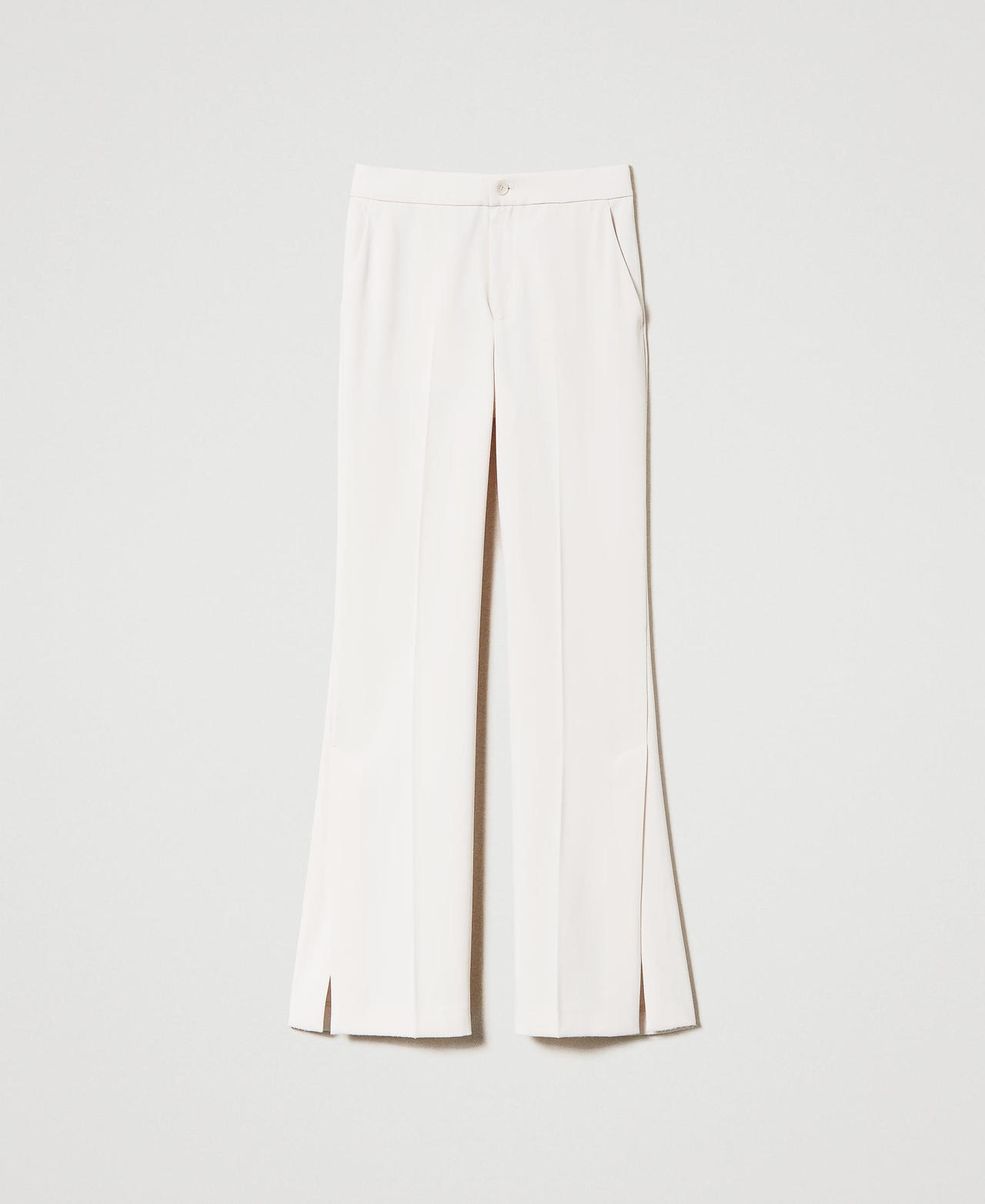Scee by twin set Pantaloni straight leg con spacchi Ultimo giorno