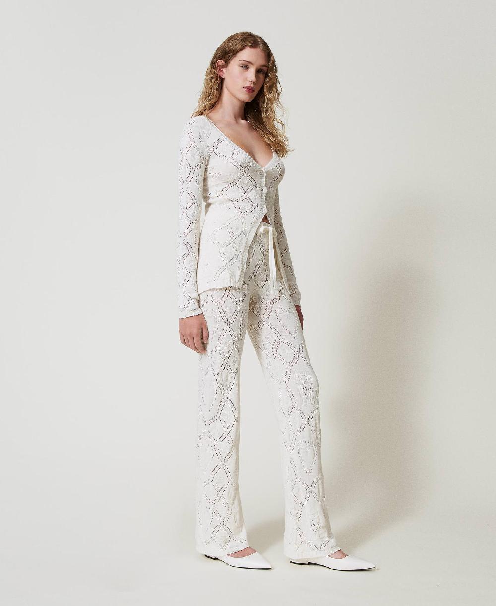 Scee by twin set Pantaloni seamless in filato Treeblend Sostegno trimestrale