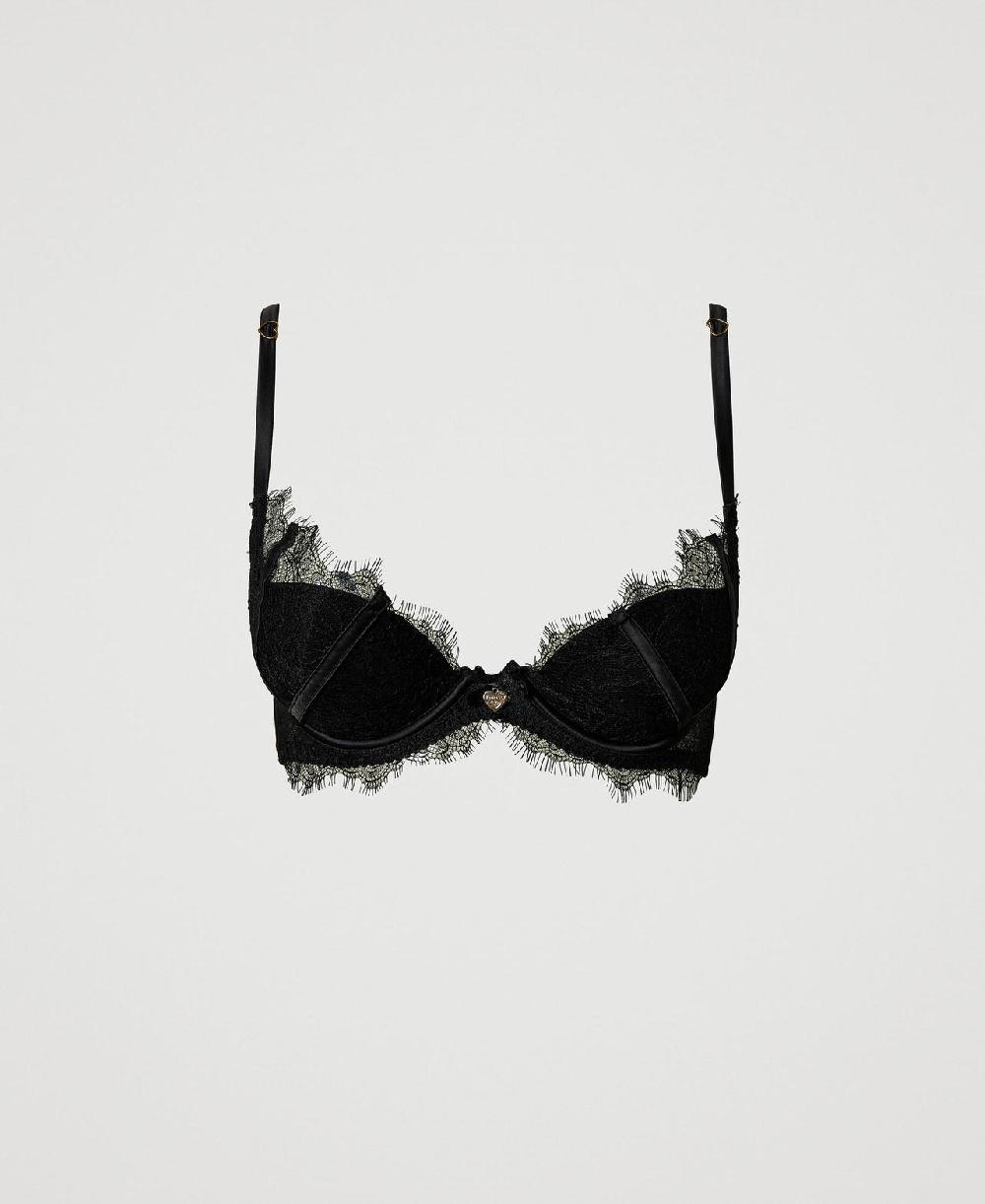 Scee by twin set Reggiseno push-up in pizzo e raso 50% di sconto con spedizione gratuita