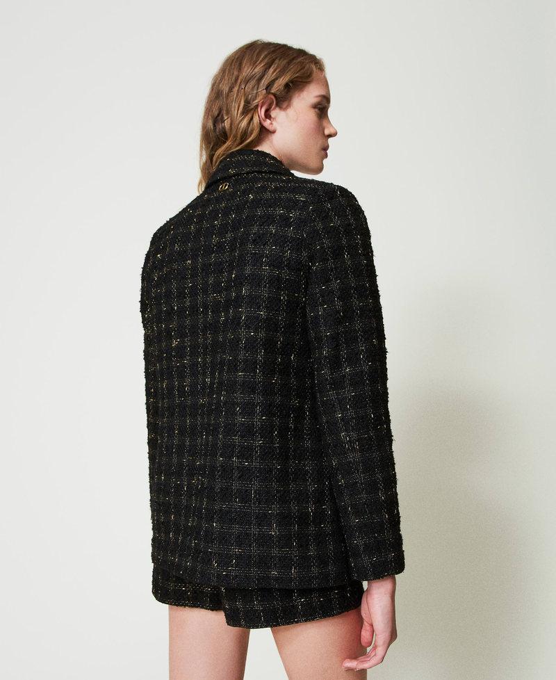 Scee by twin set Giacca blazer bouclé a disegno check Trasporto libero internazionale