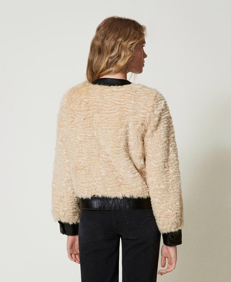 Scee by twin set Giacca boxy in faux fur Officina