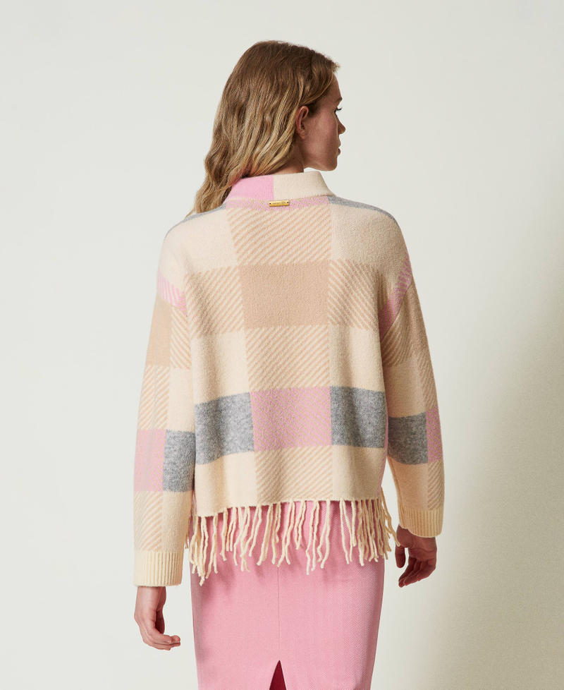 Scee by twin set Maglia jacquard con frange Nuovo