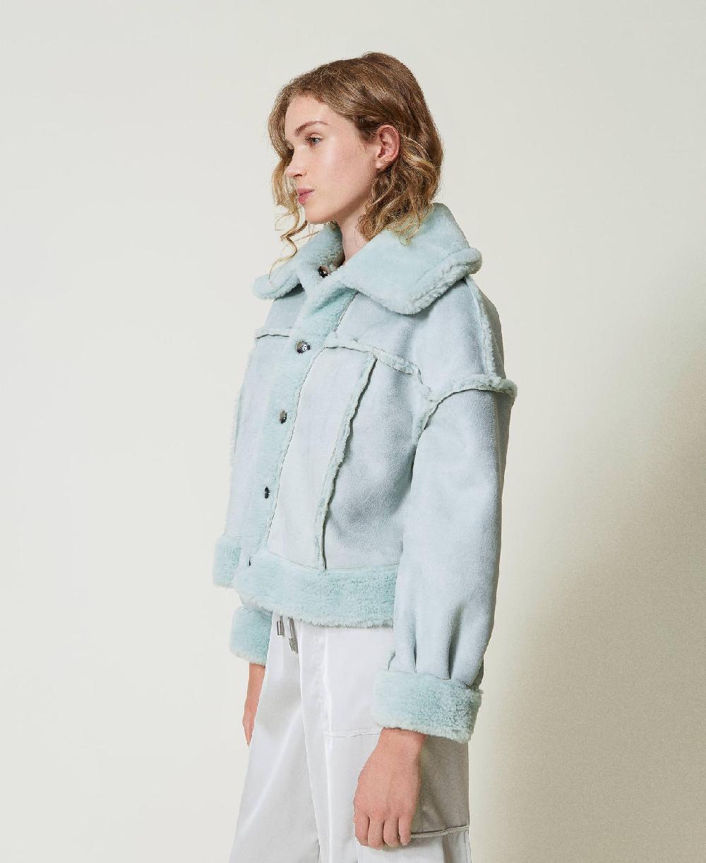 Scee by twin set Giacca reversibile con faux fur Shopping Online