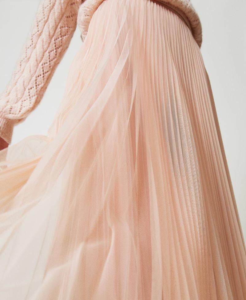 Scee by twin set Gonna lunga in tulle plissé Outlet
