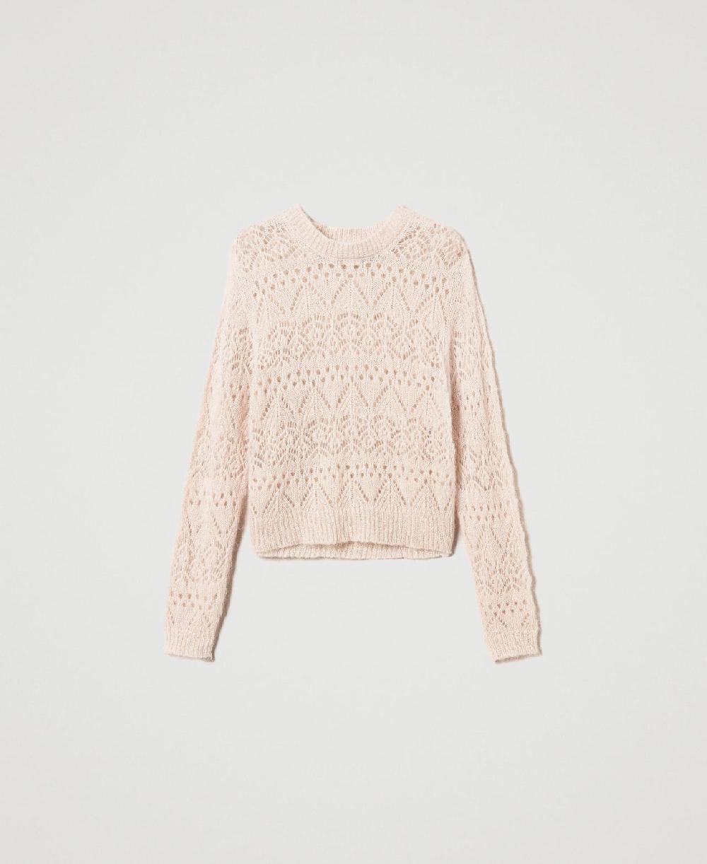 Scee by twin set Maglia in misto mohair mix di punti Offerte