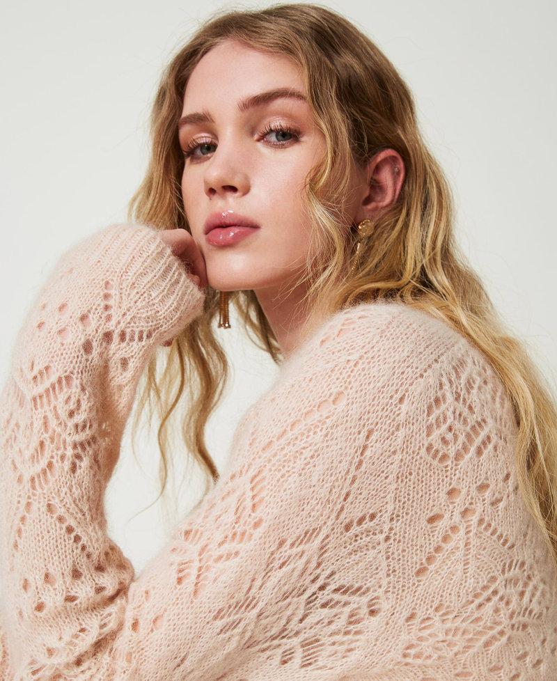 Scee by twin set Maglia in misto mohair mix di punti Offerte