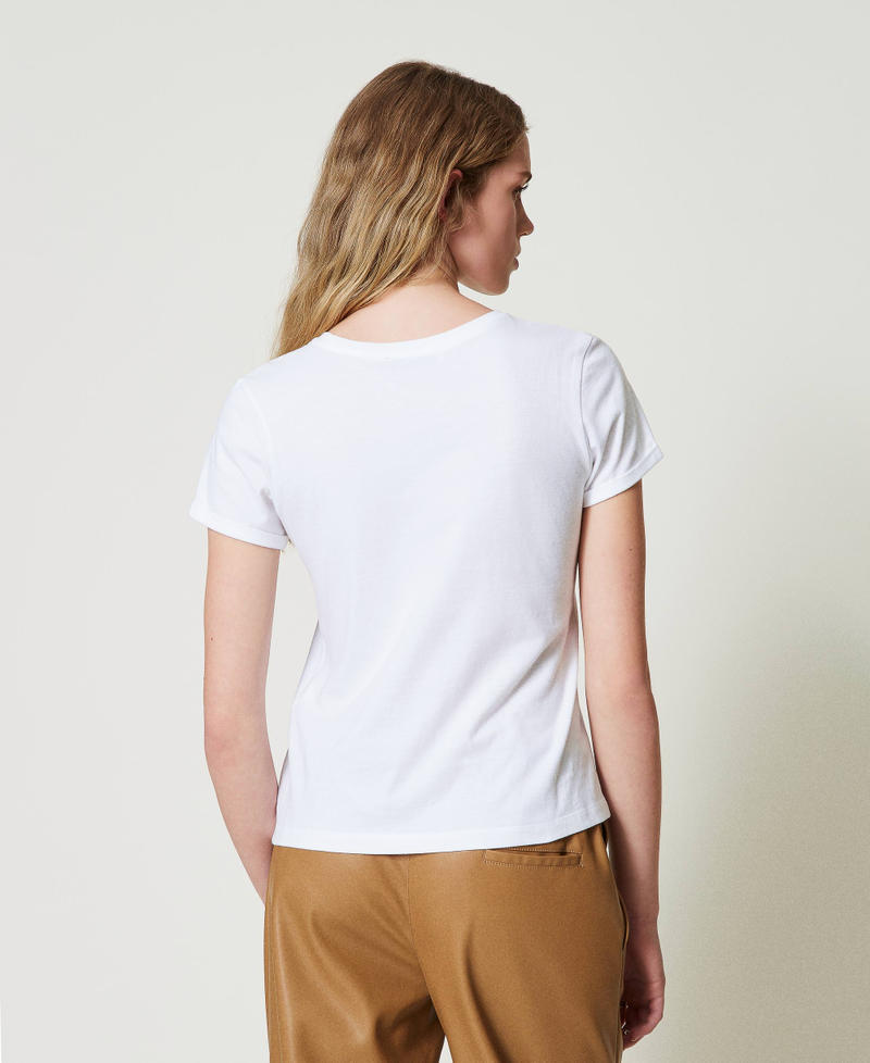 Scee by twin set T-shirt fitted con spilla crochet Hotsell