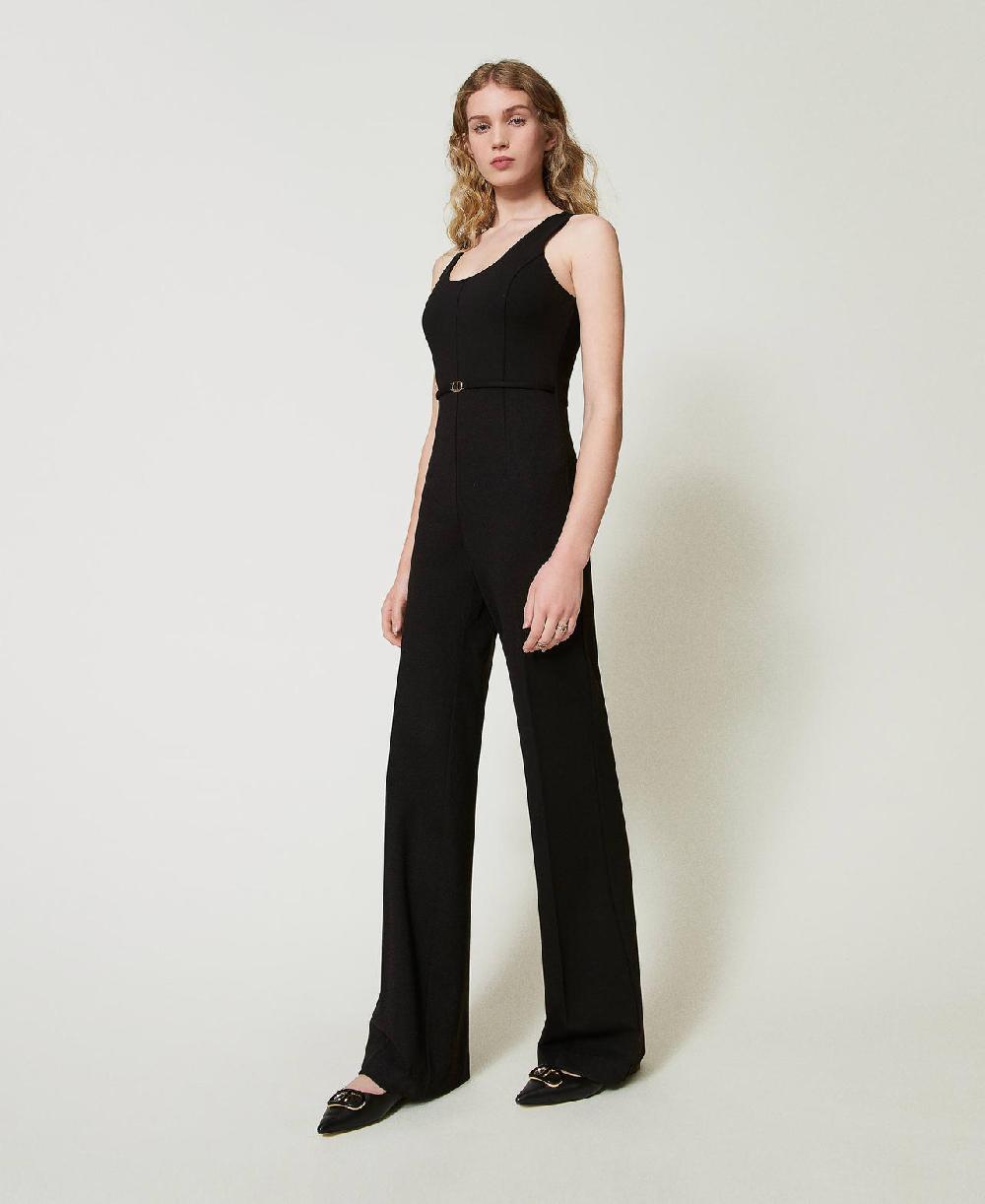 Scee by twin set Tuta flare con cinturino Oval T Vendite Flash