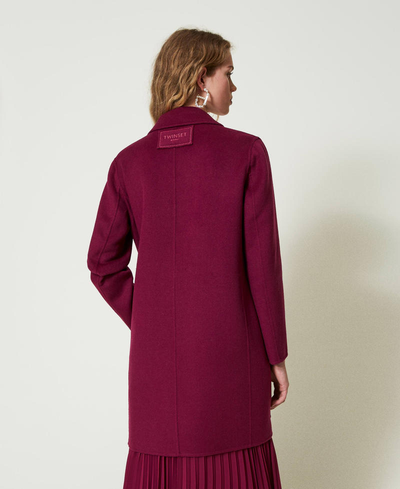 Scee by twin set Cappotto in panno double misto lana In Saldo