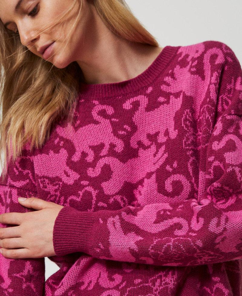 Scee by twin set Maglia jacquard in filato Treeblend Moda