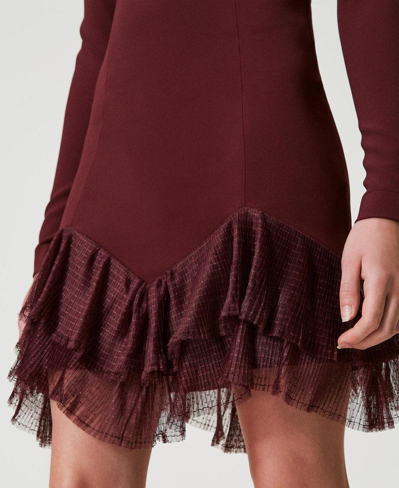 Scee by twin set Abito corto con balze plissé in tulle Spedizione gratuita