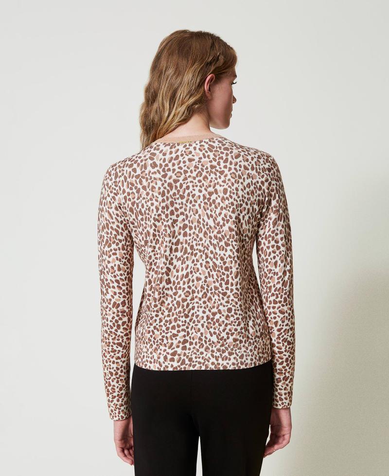 Scee by twin set Cardigan in maglia con stampa e pizzo Negozio online di fabbrica