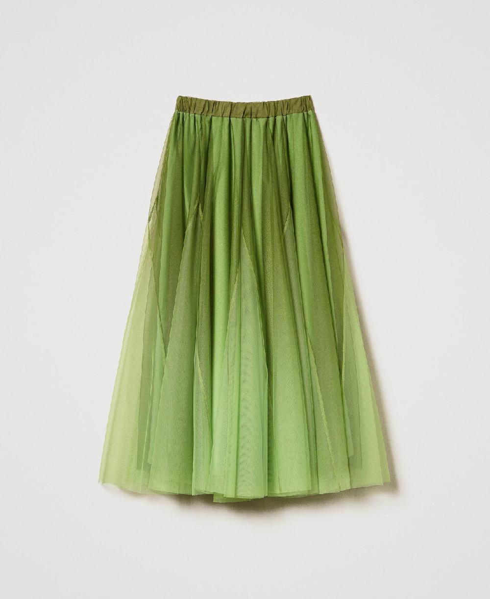 Scee by twin set Gonna in tulle con stampa dégradé Fornitura limitata