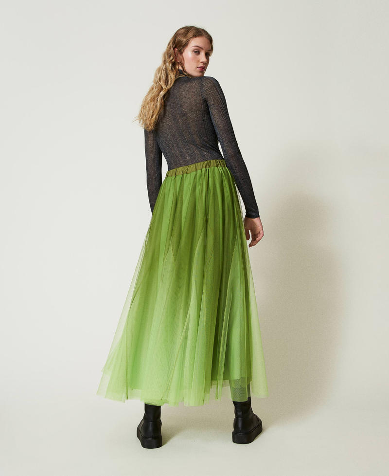 Scee by twin set Gonna in tulle con stampa dégradé Fornitura limitata