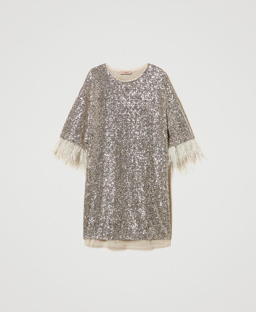 Scee by twin set Abito corto in full paillettes Shopping online