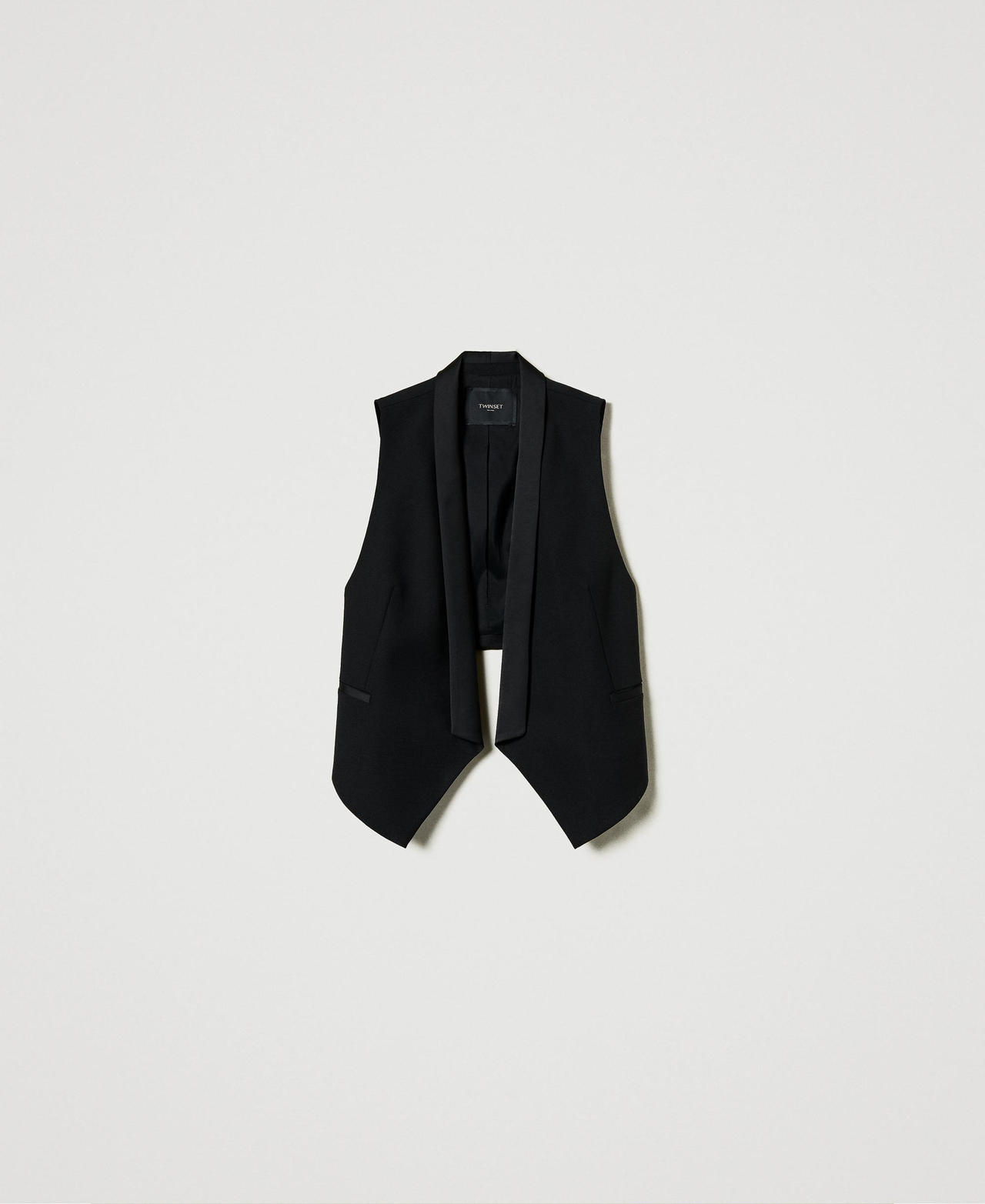 Scee by twin set Gilet in serge misto lana Cyber Monday