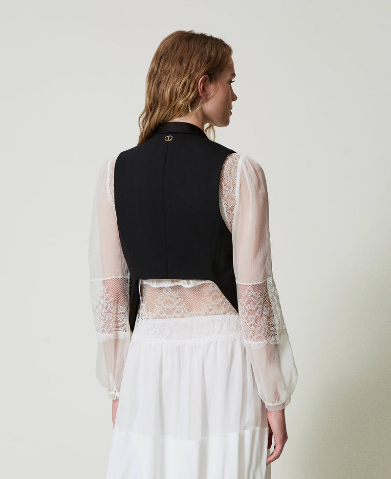 Scee by twin set Gilet in serge misto lana Cyber Monday